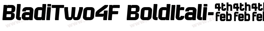 BladiTwo4F BoldItali字体转换